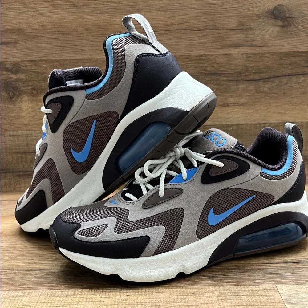 Nike Air Max Sneakers in Brown, Black, and Blue